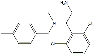 [2-amino-1-(2,6-dichlorophenyl)ethyl](methyl)[(4-methylphenyl)methyl]amine Struktur