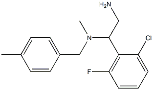 [2-amino-1-(2-chloro-6-fluorophenyl)ethyl](methyl)[(4-methylphenyl)methyl]amine|