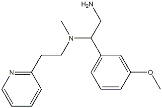 [2-amino-1-(3-methoxyphenyl)ethyl](methyl)[2-(pyridin-2-yl)ethyl]amine|