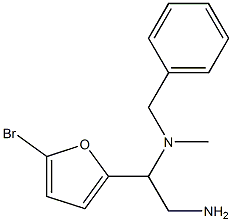 [2-amino-1-(5-bromofuran-2-yl)ethyl](benzyl)methylamine,,结构式