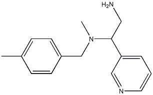 [2-amino-1-(pyridin-3-yl)ethyl](methyl)[(4-methylphenyl)methyl]amine Struktur