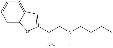 [2-amino-2-(1-benzofuran-2-yl)ethyl](butyl)methylamine Structure