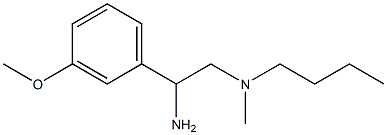 [2-amino-2-(3-methoxyphenyl)ethyl](butyl)methylamine 化学構造式