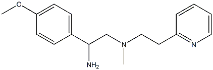 [2-amino-2-(4-methoxyphenyl)ethyl](methyl)[2-(pyridin-2-yl)ethyl]amine 结构式