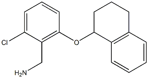 [2-chloro-6-(1,2,3,4-tetrahydronaphthalen-1-yloxy)phenyl]methanamine|