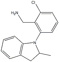 [2-chloro-6-(2-methyl-2,3-dihydro-1H-indol-1-yl)phenyl]methanamine