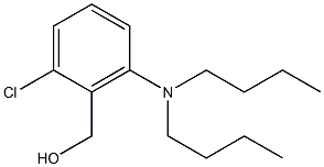 [2-chloro-6-(dibutylamino)phenyl]methanol,,结构式