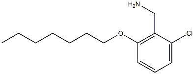 [2-chloro-6-(heptyloxy)phenyl]methanamine 化学構造式