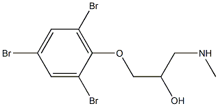 [2-hydroxy-3-(2,4,6-tribromophenoxy)propyl](methyl)amine,,结构式