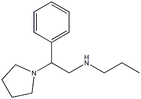 [2-phenyl-2-(pyrrolidin-1-yl)ethyl](propyl)amine Structure