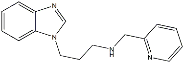 [3-(1H-1,3-benzodiazol-1-yl)propyl](pyridin-2-ylmethyl)amine,,结构式
