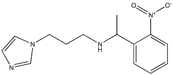 [3-(1H-imidazol-1-yl)propyl][1-(2-nitrophenyl)ethyl]amine,,结构式