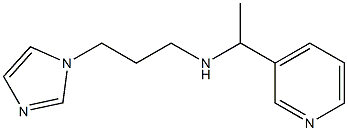 [3-(1H-imidazol-1-yl)propyl][1-(pyridin-3-yl)ethyl]amine 化学構造式