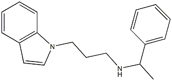 [3-(1H-indol-1-yl)propyl](1-phenylethyl)amine Struktur