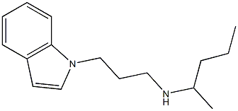 [3-(1H-indol-1-yl)propyl](pentan-2-yl)amine,,结构式