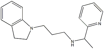 [3-(2,3-dihydro-1H-indol-1-yl)propyl][1-(pyridin-2-yl)ethyl]amine Structure