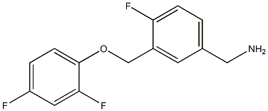 [3-(2,4-difluorophenoxymethyl)-4-fluorophenyl]methanamine Struktur