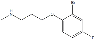 [3-(2-bromo-4-fluorophenoxy)propyl](methyl)amine,,结构式