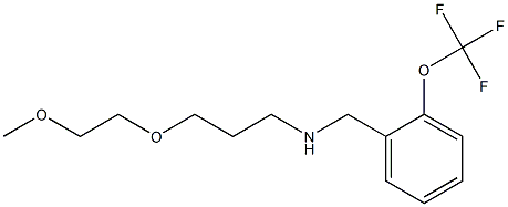 [3-(2-methoxyethoxy)propyl]({[2-(trifluoromethoxy)phenyl]methyl})amine