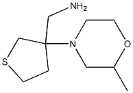 [3-(2-methylmorpholin-4-yl)tetrahydrothien-3-yl]methylamine 化学構造式