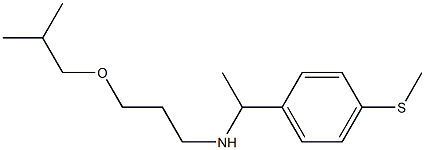  [3-(2-methylpropoxy)propyl]({1-[4-(methylsulfanyl)phenyl]ethyl})amine