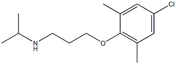 [3-(4-chloro-2,6-dimethylphenoxy)propyl](propan-2-yl)amine,,结构式