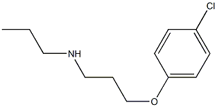 [3-(4-chlorophenoxy)propyl](propyl)amine,,结构式