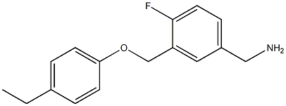 [3-(4-ethylphenoxymethyl)-4-fluorophenyl]methanamine,,结构式