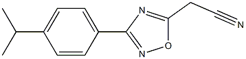 [3-(4-isopropylphenyl)-1,2,4-oxadiazol-5-yl]acetonitrile 结构式