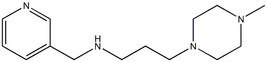 [3-(4-methylpiperazin-1-yl)propyl](pyridin-3-ylmethyl)amine,,结构式