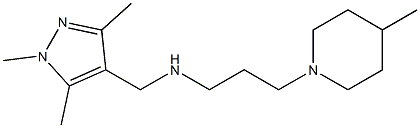 [3-(4-methylpiperidin-1-yl)propyl][(1,3,5-trimethyl-1H-pyrazol-4-yl)methyl]amine