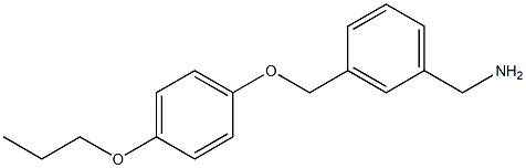 [3-(4-propoxyphenoxymethyl)phenyl]methanamine Struktur