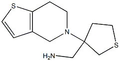 [3-(6,7-dihydrothieno[3,2-c]pyridin-5(4H)-yl)tetrahydrothien-3-yl]methylamine Structure