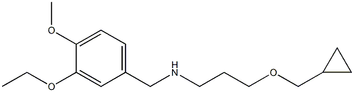 [3-(cyclopropylmethoxy)propyl][(3-ethoxy-4-methoxyphenyl)methyl]amine Structure