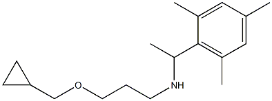 [3-(cyclopropylmethoxy)propyl][1-(2,4,6-trimethylphenyl)ethyl]amine Struktur