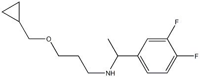 [3-(cyclopropylmethoxy)propyl][1-(3,4-difluorophenyl)ethyl]amine Struktur