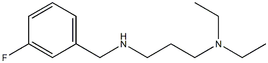 [3-(diethylamino)propyl][(3-fluorophenyl)methyl]amine,,结构式