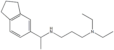[3-(diethylamino)propyl][1-(2,3-dihydro-1H-inden-5-yl)ethyl]amine,,结构式
