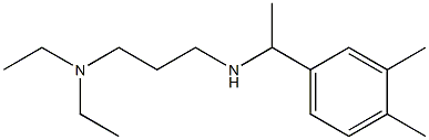 [3-(diethylamino)propyl][1-(3,4-dimethylphenyl)ethyl]amine Structure