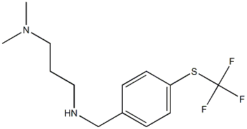 [3-(dimethylamino)propyl]({4-[(trifluoromethyl)sulfanyl]phenyl}methyl)amine