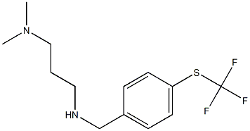 [3-(dimethylamino)propyl]({4-[(trifluoromethyl)sulfanyl]phenyl}methyl)amine Structure