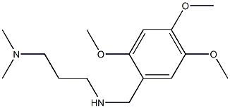 [3-(dimethylamino)propyl][(2,4,5-trimethoxyphenyl)methyl]amine,,结构式