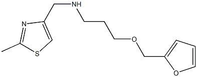 [3-(furan-2-ylmethoxy)propyl][(2-methyl-1,3-thiazol-4-yl)methyl]amine 化学構造式