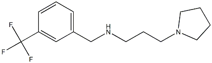 [3-(pyrrolidin-1-yl)propyl]({[3-(trifluoromethyl)phenyl]methyl})amine 化学構造式