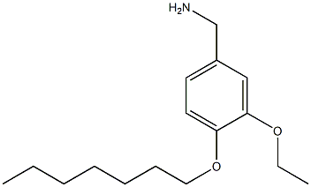 [3-ethoxy-4-(heptyloxy)phenyl]methanamine 化学構造式
