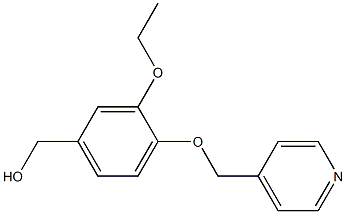 [3-ethoxy-4-(pyridin-4-ylmethoxy)phenyl]methanol Struktur