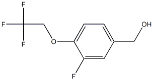 [3-fluoro-4-(2,2,2-trifluoroethoxy)phenyl]methanol Struktur