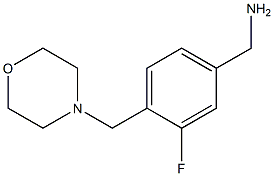 [3-fluoro-4-(morpholin-4-ylmethyl)phenyl]methanamine
