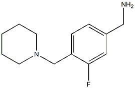 [3-fluoro-4-(piperidin-1-ylmethyl)phenyl]methanamine