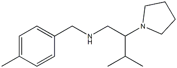 [3-methyl-2-(pyrrolidin-1-yl)butyl][(4-methylphenyl)methyl]amine Structure